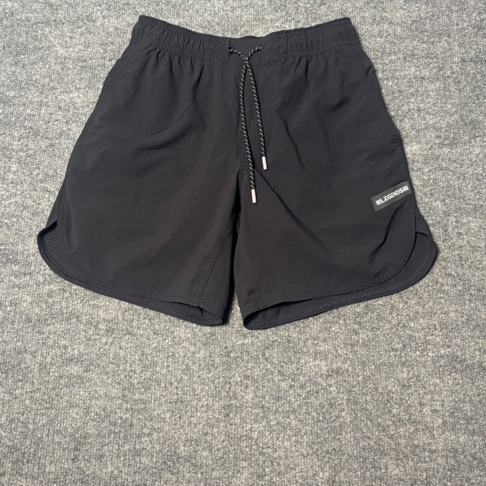 Legends Luka Shorts Mens Small Black Athletic Running Training Gym Workout